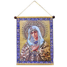 Extreme Humility of Mary - Hanging Tapestry Icon, 14 Inch Tall Including Hanger picture