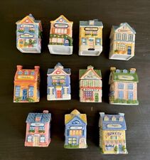 Vtg Avon Cottage Spice Jar Collection Set of 9 Plus Salt and Pepper Shakers picture