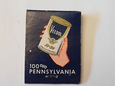Vintage Veedol Massey-Ferguson Farm Matchbook Munger Michigan Pennsylvania Oil picture