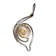 Mexican Opal Pendant in 925 Silver - Exquisite Quality picture