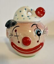 Rare Vintage Japan Happy Clown Head Bank Ceramic No Stopper 1960’s Made In Japan picture