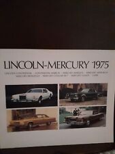 1975 LINCOLN-MERCURY Brochure: CONTINENTAL,MK IV,COUGAR,MARQUIS,CAPRI,COMET,MX, picture