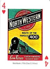 Chicago North Western Line Matchbook c. 1936 Class E-2 A Loco Glory Days of Rail picture