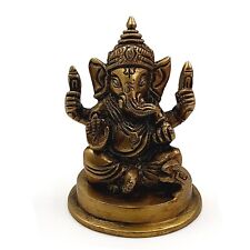 Brass Idol | Mangalkari Ganesha | Item Finish- Antique Glossy | (AH-05) picture