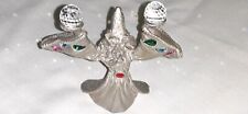RR588 Vintage Spoontiques Pewter Rhinestone Wizard Figurine picture