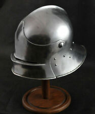 Hammered 18 Gauge Steel Medieval German Sallet Helmet picture
