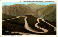 Postcard Double Hairpin Turns Lookout Mountain Denver Mountain Parks Cars CO picture