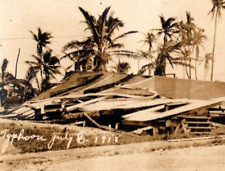 Vintage RPPC Guam Typhoon Crushed House July 6  1918 Village Town picture