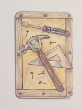 Carpentry Hammer Screwdriver Triangle Refrigerator Magnet Drawing  picture