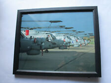 Framed KS Aviation original photograph of RN Lynx line up picture