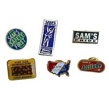Sam's Club Walmart Lapel Pin Lot - Pride Attitude Safety First Shareholder USA picture