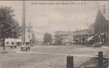 Navarre, OH: Center Square Looking East original vintage Stark Co, Ohio Postcard picture