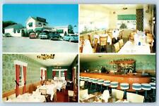 c1950's Ray Radigan's Restaurant Multiview Interior Kenosha Wisconsin Postcard picture