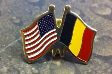 Belgium USA Flag Friendship Unity pin badge picture