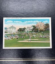 Postcard Baseball Game at Falmouth , Mass White Border Unposted Rare picture
