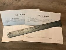 Lot of 1800s Personal Inventoy Documents Vermont picture
