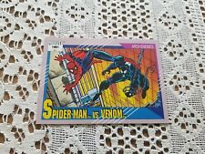 1991 Marvel Impel Trading Card #91 Spiderman vs Venom picture