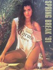 Corona Extra Beer Pretty Girl Vintage Poster 1991   Size 18”x24” picture