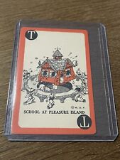 1939 WALT DISNEY PINOCCHIO PLEASURE ISLAND SCHOOL ROOKIE CARD WHITMAN DISNEYANA picture