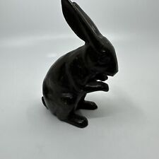 Antique Vintage Bronze  Rabbit Statues Figurine picture