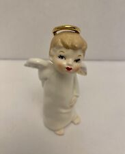 Mid Century Angel Hiding Comic Book Behind Back 4” Figurine Japan Rare 1950’s picture