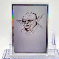 2022 Topps Chrome Star Wars Galaxy Yoda Original Trilogy Concept Art #OT-9 picture