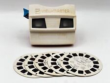 1970s Vintage Red & White GAF View Master Viewer w/ 5 Reels of Hollywood Mickey picture
