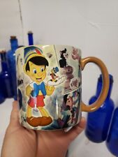 VTG WDW DISNEY STORE PINOCCHIO GEPPETTO JIMINY COFFEE CUP MUG PICTURE Art MINT picture