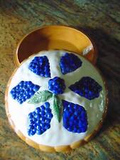 vintage ceramic BLUEBERRY PIE SAVER dish 11