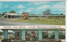 c1960's Desert Isle Motel South of Callahan Florida FL Vintage Postcard picture