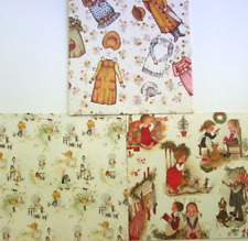 3 Sheets of Vintage 1970's Wrapping Paper 