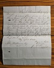 1851 Letter P. Scullen @ Sarah Furnace to P. Shoernberger re Maria Forges PA picture