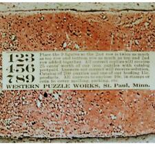 1915 Western Puzzle Works - St Paul Minnesota - Original Antique Vtg PRINT AD picture