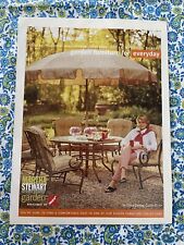 Vintage 2001 K Mart Martha Stewart Everyday Garden  Print Ad Patio Table Chairs picture