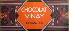 Art Deco 1920s French Large Chocolate Box Label: Chocolat-Vinay, 'Chiquita' picture