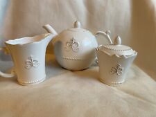 Anthropologie - Grace Teapot, Cream, and Sugar Set picture