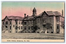 Wahpeton North Dakota ND Postcard Grade School Exterior Building c1912 Vintage picture