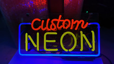 DIY Custom Neon Sign Light Pub Club Real Glass Tube Beer Bar Wall Decor 12x8