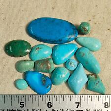 Blue Old Stock Turquoise Rough Stone Gem Faced 44 Gram Lot 38-11 picture