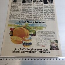 Nestle Natural Fruit Gel Original 70's 1/2 Page Vintage Magazine Advertisement picture