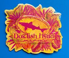 ☀️ Rare DOGFISH HEAD Miami METAL TIN TACKER SIGN craft beer brewery brewing 🌴 picture