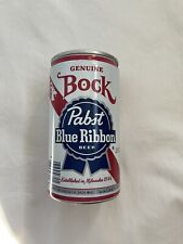 Pabst Blue Ribbon Genuine Bock Beer Steel Can - Pull Tab, Opened on Top picture