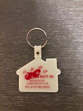 Vintage JC Realty House Keychain - Junction City, Kansas picture