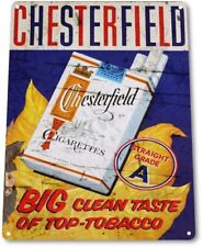 Chesterfield Smoke Tobacco Cigarette Retro Bar Wall Decor Large Metal Tin Sign picture