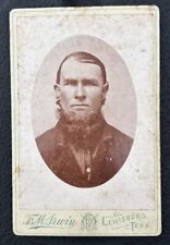 Antique cabinet card photo - Tough Looking Man - Lewisburg, Tennessee picture