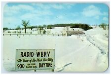 c1960 WBRV Radio Daytime Black River Valley Lowville New York Vintage Postcard picture