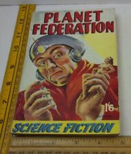 Planet Federation David Shaw Science Fiction UK pulp book Curtis Warren 1940s picture
