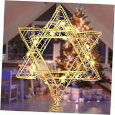 11 Inch Christmas Tree Star Topper 3AA Battery Powered Christmas Tree Topper  picture