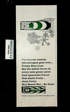 1964 Beech-Nut Frosty Mint Gum Spearmint Vintage Print Ad 27729 picture