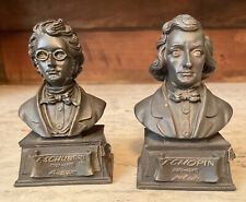 2 VTG K's Collection Bust Figurines, Chopin, Schubert picture